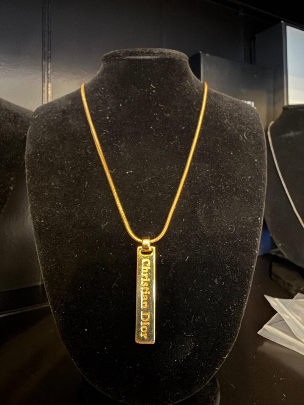 Christian Dior Gold Necklace